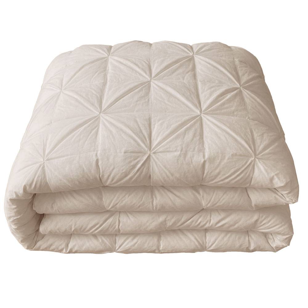 Blanc MariClò Trapunta Matrimoniale Diamante Collection in Poliestere Beige Avorio 260x260 cm.