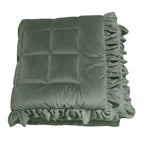 Blanc MariClò Trapunta in Velluto con Gale Diamante Velluto Collection in Microfiber Verde 260x260 cm.