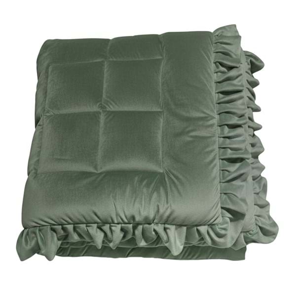 Blanc MariClò Trapunta in Velluto con Gale Diamante Velluto Collection in Microfiber Verde 260x260 cm.