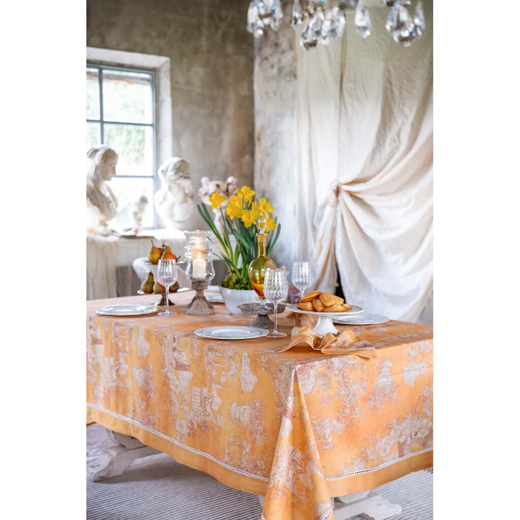 Blanc MariClò Tovaglia Toile du Borgo Collection in Cotone 176x256 cm.