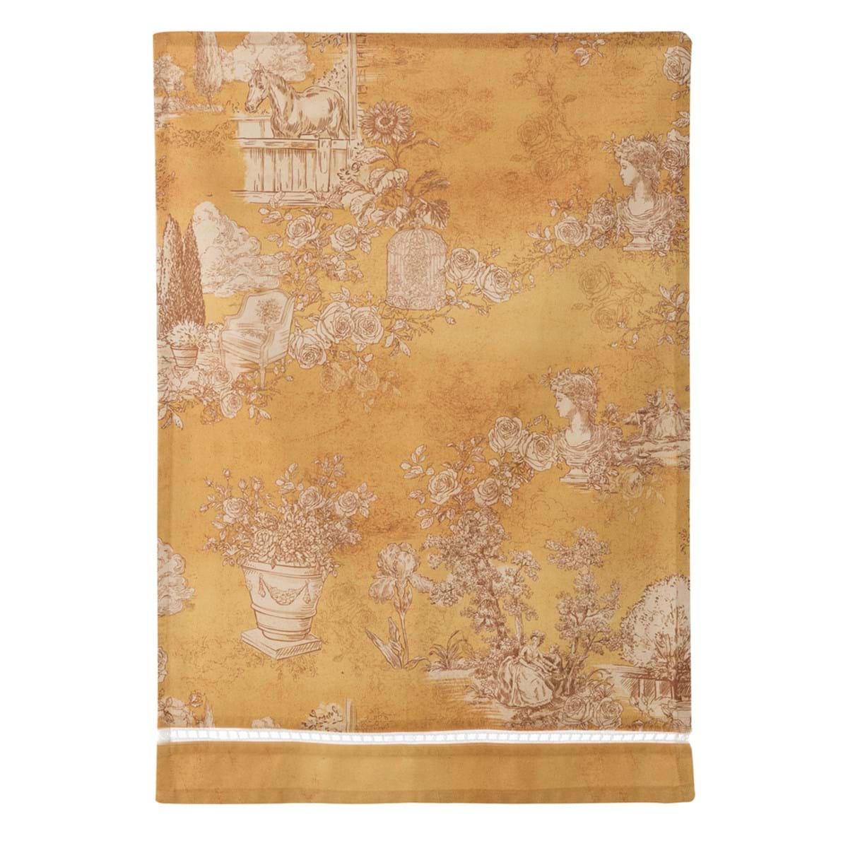 Blanc MariClò Canovaccio Toile du Borgo Collection in Cotone 70x50 cm.