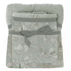Blanc MariClò Coppia Asciugamani Spugna Toile du Borgo Collection in Cotone Assortito 40x60+60x100 cm.