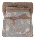 Blanc MariClò Coppia Asciugamani Spugna Toile du Borgo Collection in Cotone Assortito 40x60+60x100 cm.