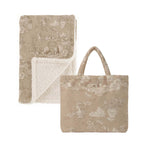 Blanc MariClò Plaid Sherpa Toile du Borgo Collection in Poliestere Beige 140x170 cm.