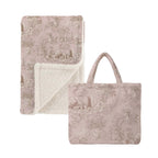 Blanc MariClò Plaid Sherpa Toile du Borgo Collection in Poliestere Rosa 140x170 cm.