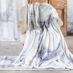 Blanc MariClò Plaid Sherpa Baroque Collection in Poliestere 140x170 cm.