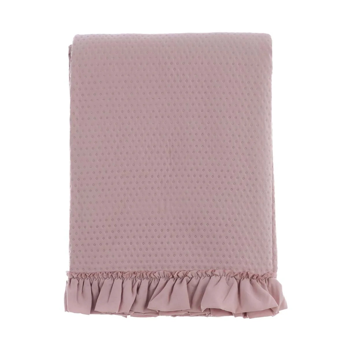 Trapunta Matrimoniale con Gala Acquarello Collection 260x260 cm. Rosa Antico