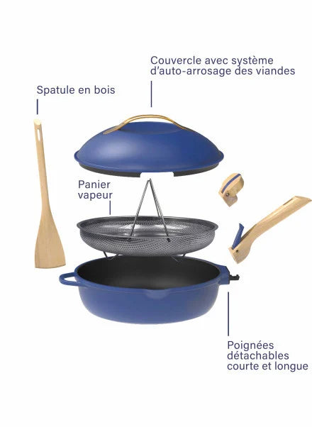 Cookut La Favolosa Padella 8 in 1 Cookut Collection Blu