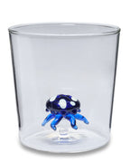 Henriette Bicchiere in Vetro Borosilicato Treasure Collection Deep Sea con Medusa Blu 300 ml.