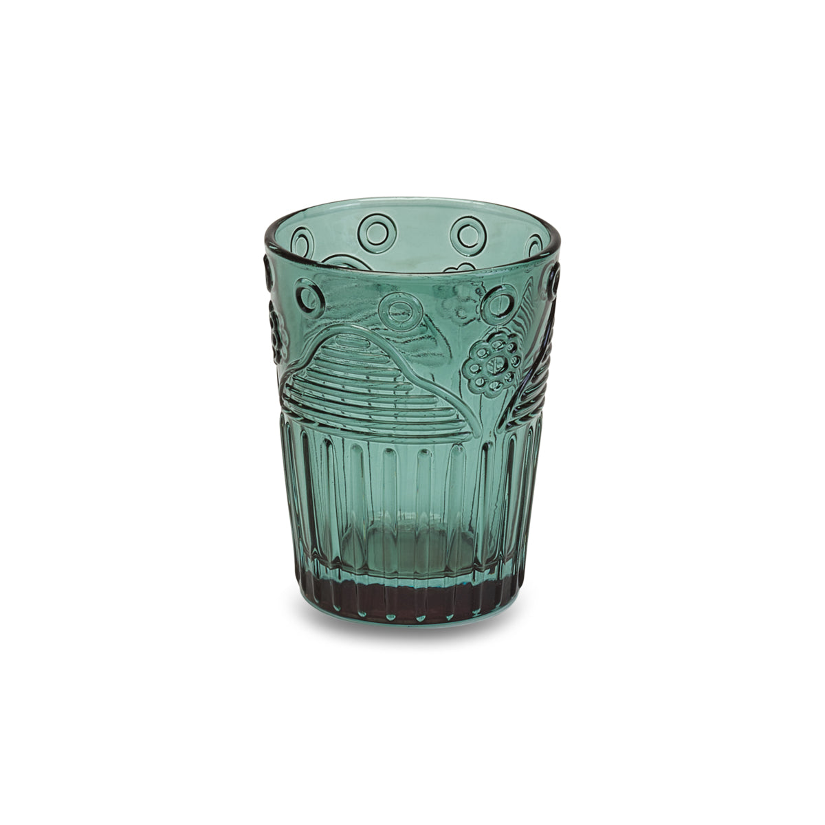 Set 6 Bicchieri in Vetro Colorato Henriette Collection 270 ml. Verde Scuro 270 ml.