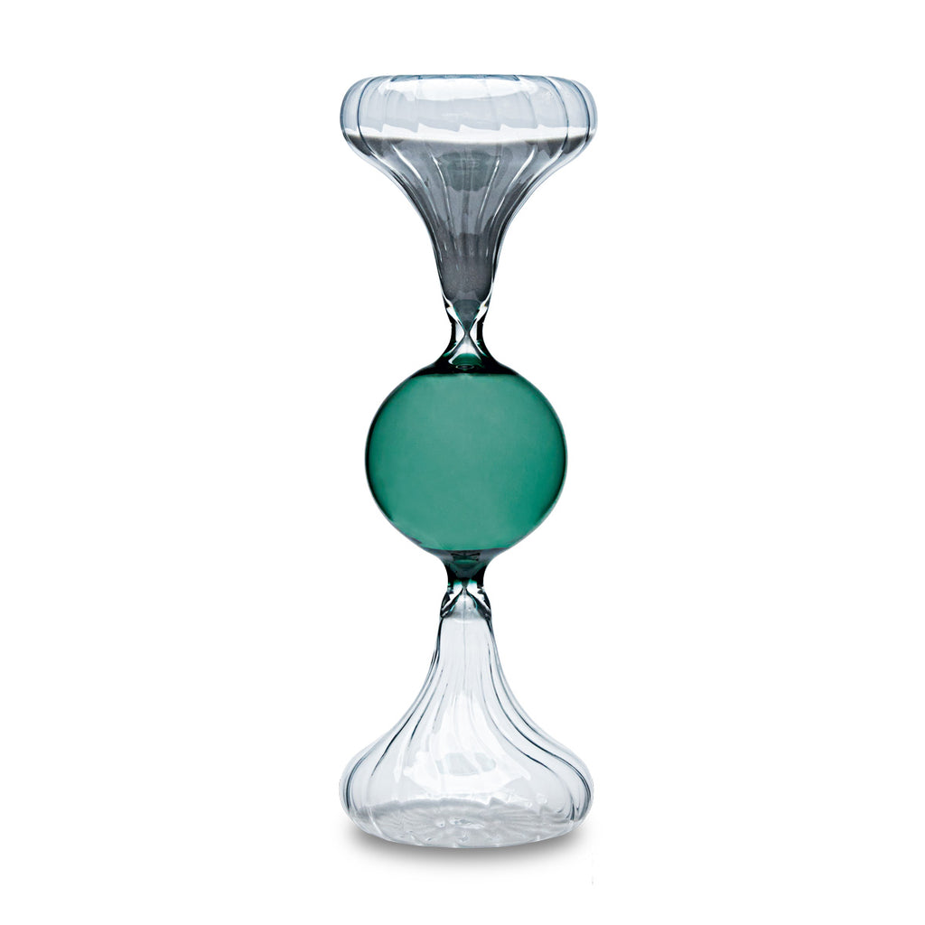 Clessidra in Vetro Borosilicato con Sabbia Bianca  ø 10x30 cm.