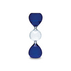 Henriette Clessidra Decorativa in Vetro Borosilicato Cobalto ø 4x12 cm.
