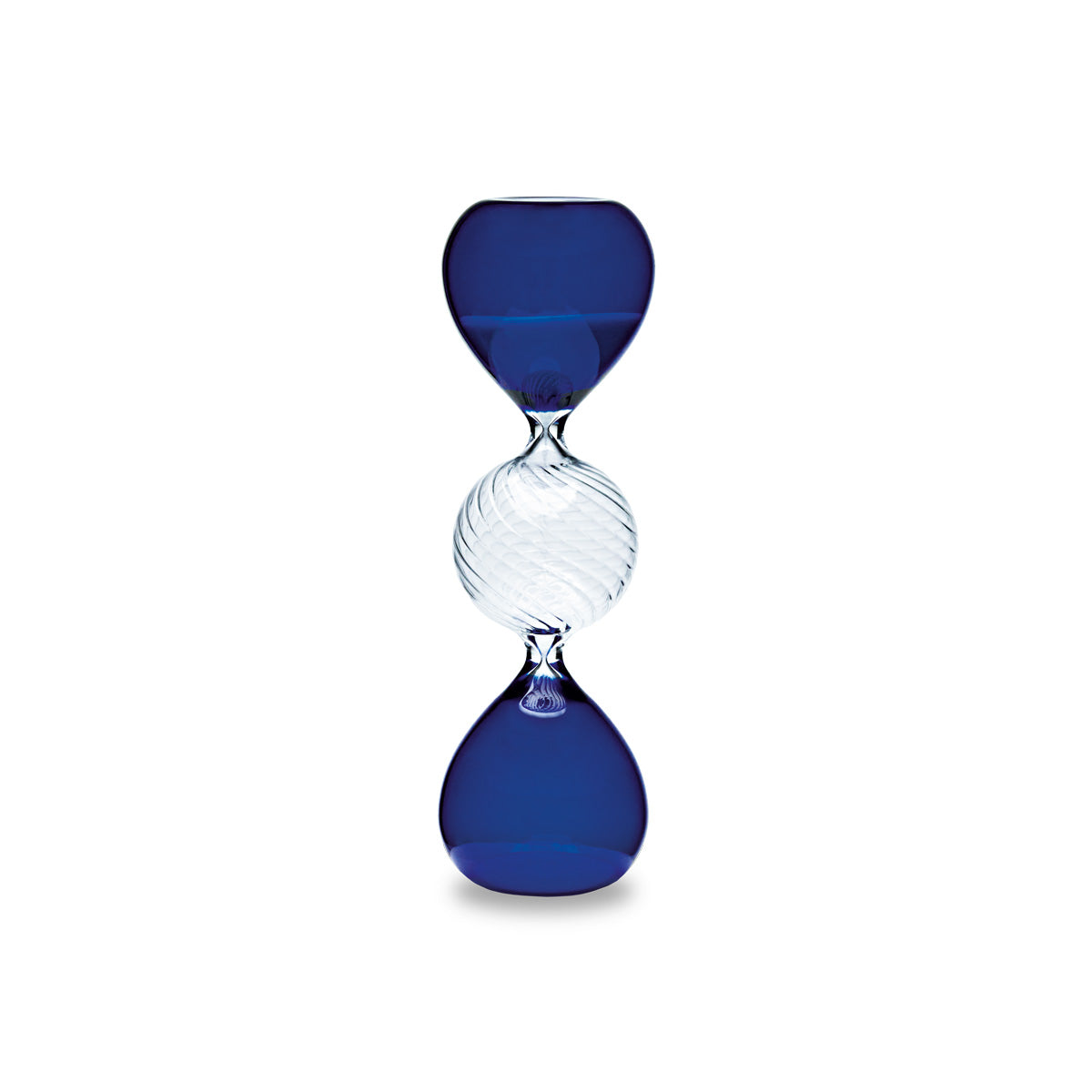 Henriette Clessidra Decorativa in Vetro Borosilicato Cobalto ø 4x12 cm.