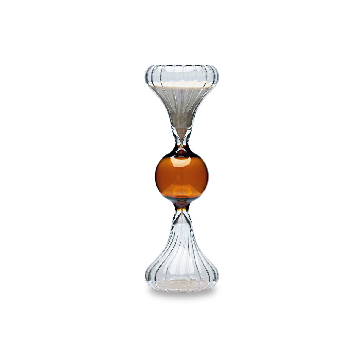 Henriette Clessidra in Vetro Borosilicato Ambra ø 7x21 cm.