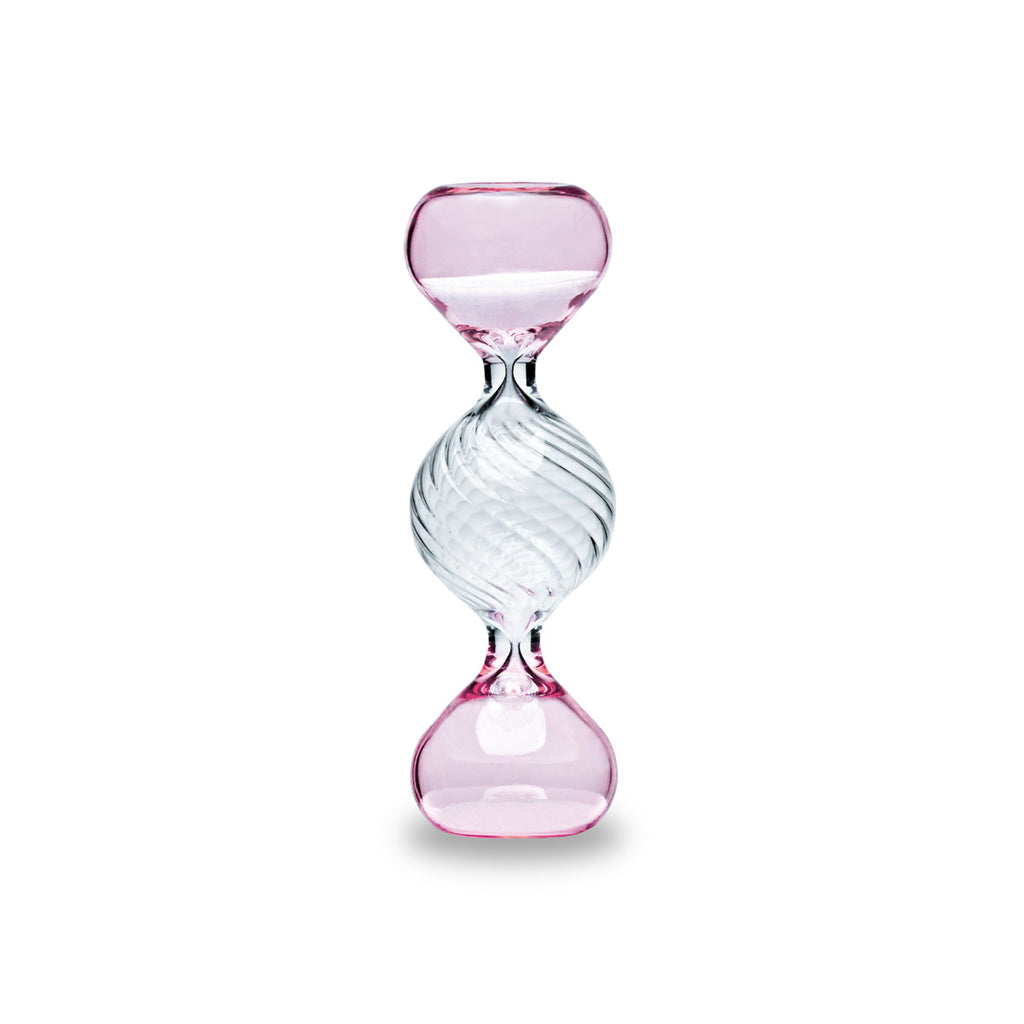 Henriette Clessidra in Vetro Borosilicato Rosa ø 4x13 cm.