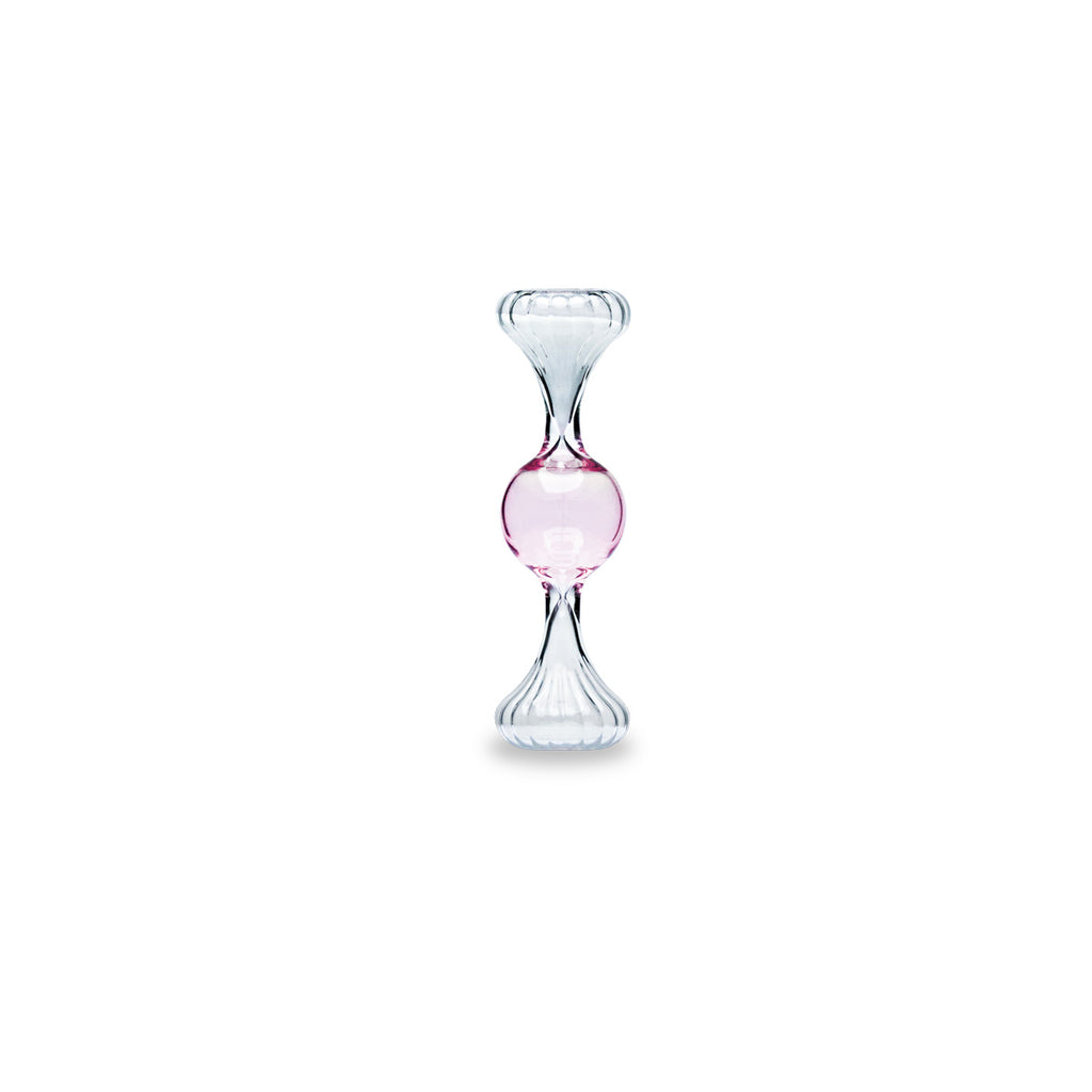 Henriette Clessidra in Vetro Borosilicato Rosa ø 4x12,5 cm.