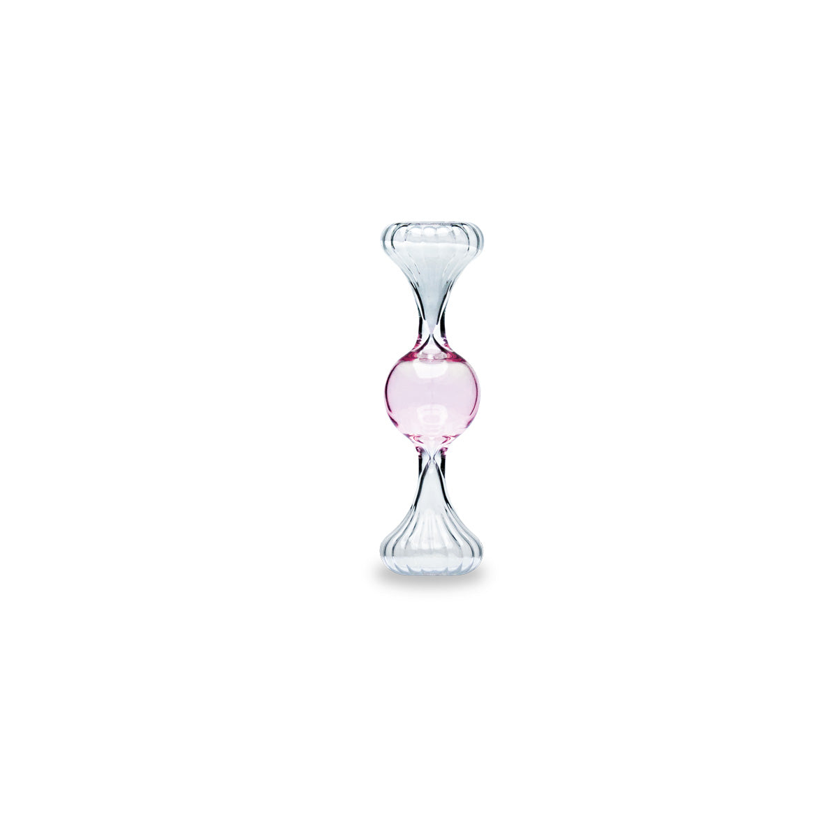 Henriette Clessidra in Vetro Borosilicato Rosa ø 4x12,5 cm.