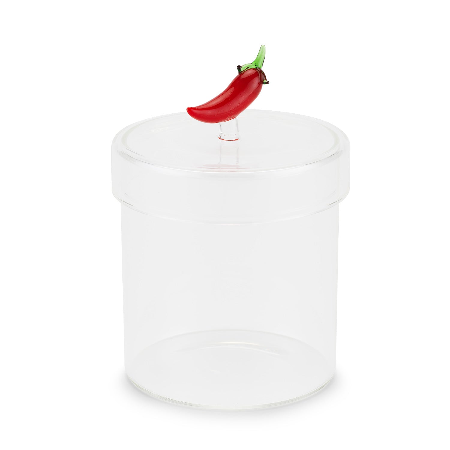 Henriette Barattolo Peperoncino in Vetro Borosilicato Soffiato Multicolor ø 10x14 cm.