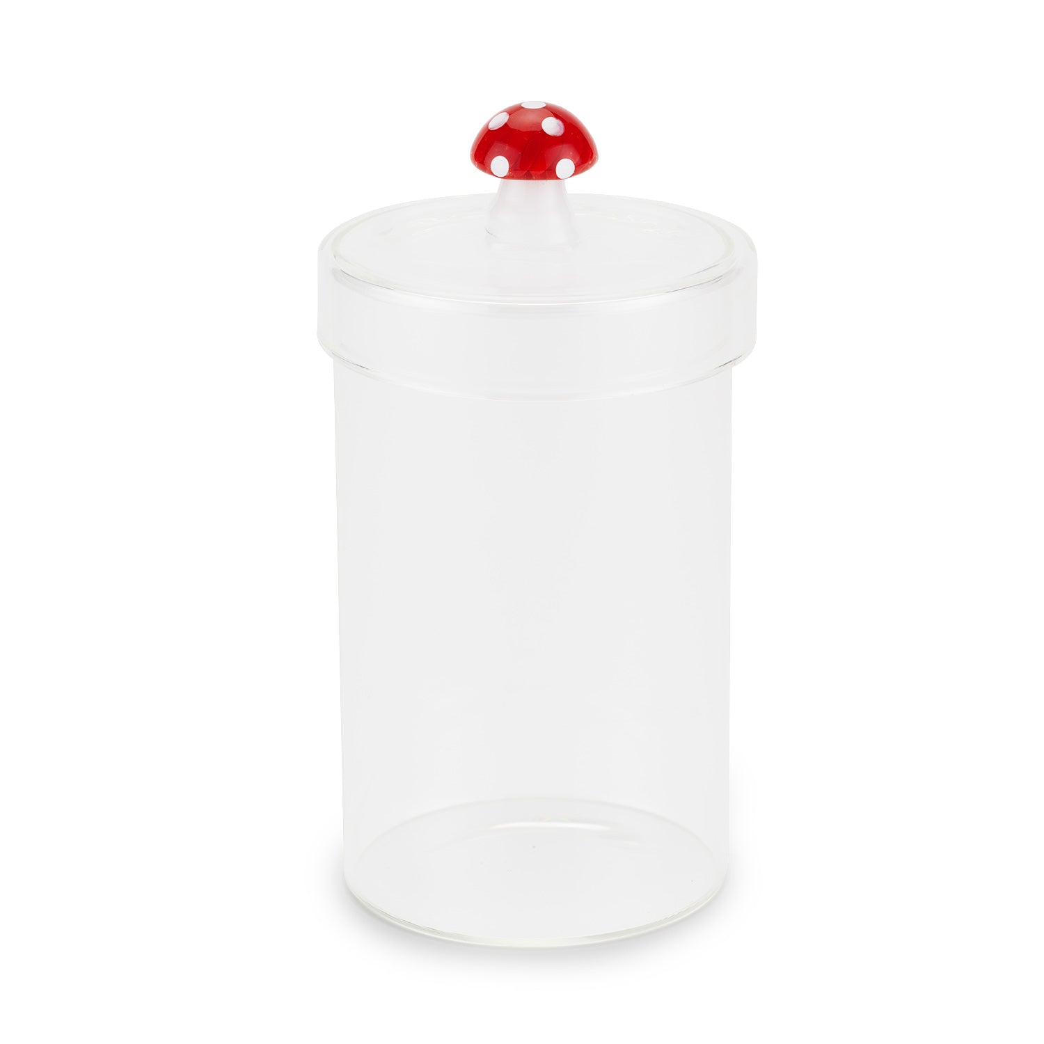 Henriette Barattolo Fungo in Vetro Borosilicato Soffiato Multicolor ø 10x19 cm.
