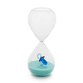 Henriette Clessidra Bimbo in Vetro Borosilicato Sabbia Azzurra ø 6,5x16 cm.