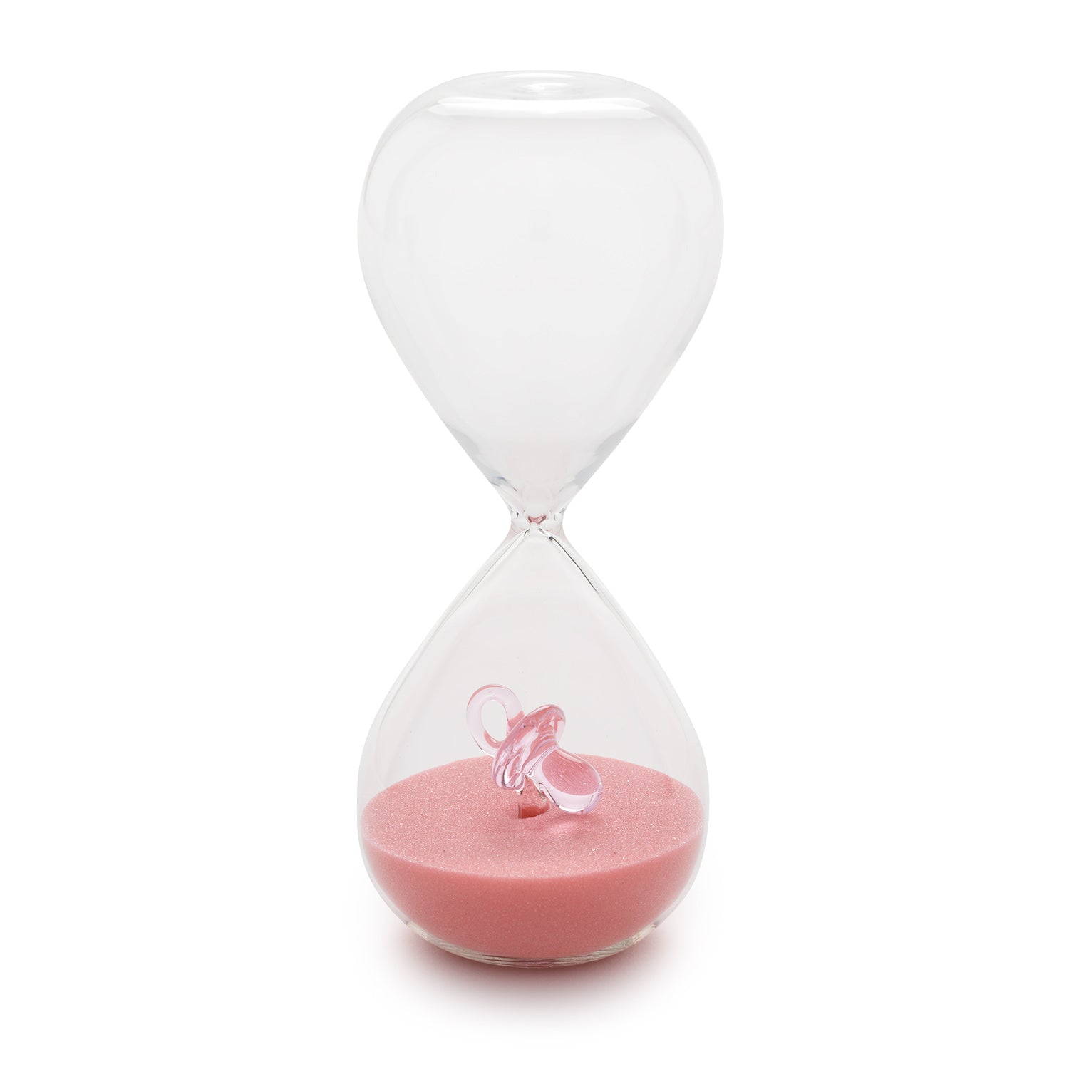 Henriette Clessidra Bimba in Vetro Borosilicato Sabbia Rosa ø 6,5x16 cm.