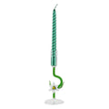 Henriette Candeliere Fiore Bianco in Vetro Borosilicato Soffiato Multicolor H.19 cm.