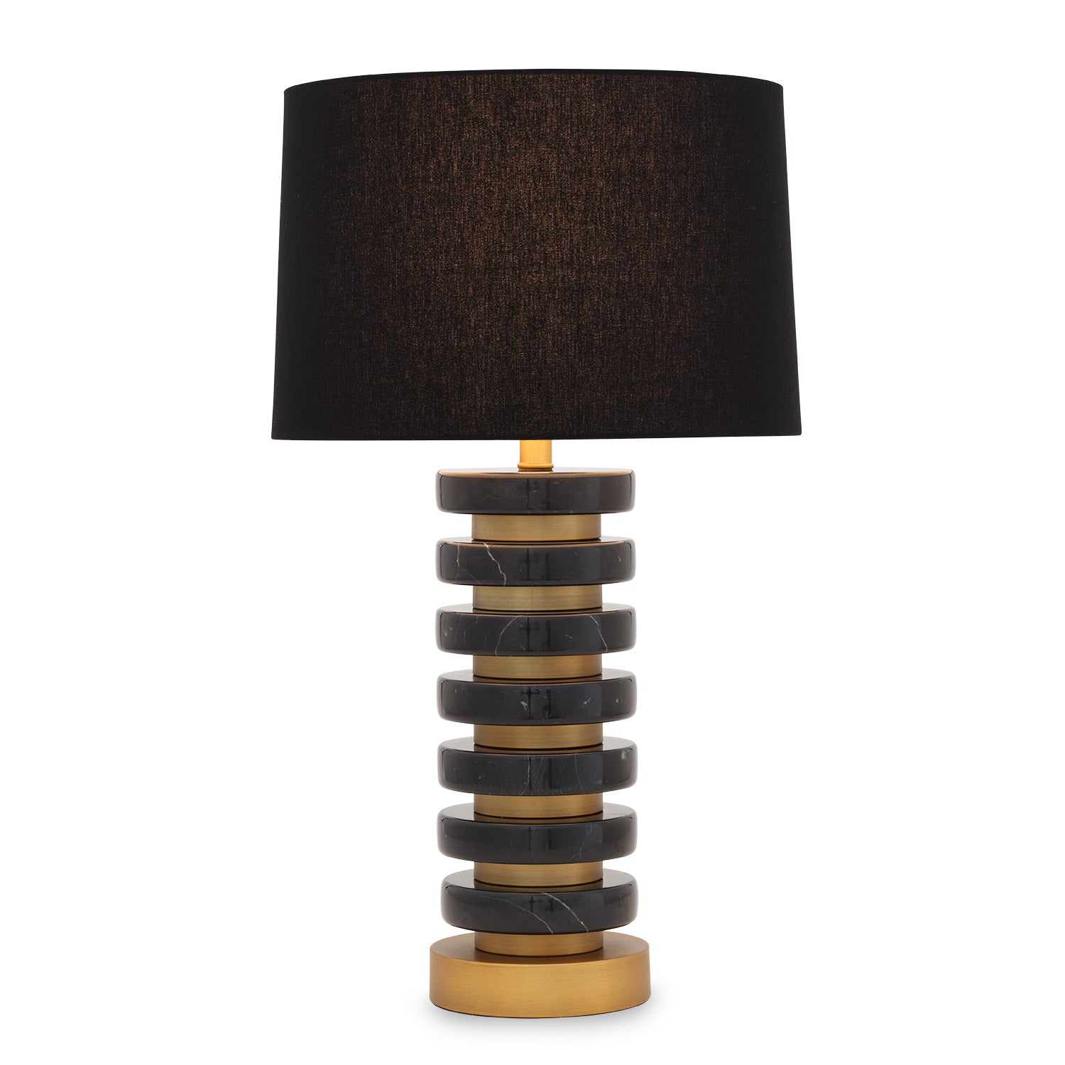 Lampada in Marmo con Paralume Decò Collection