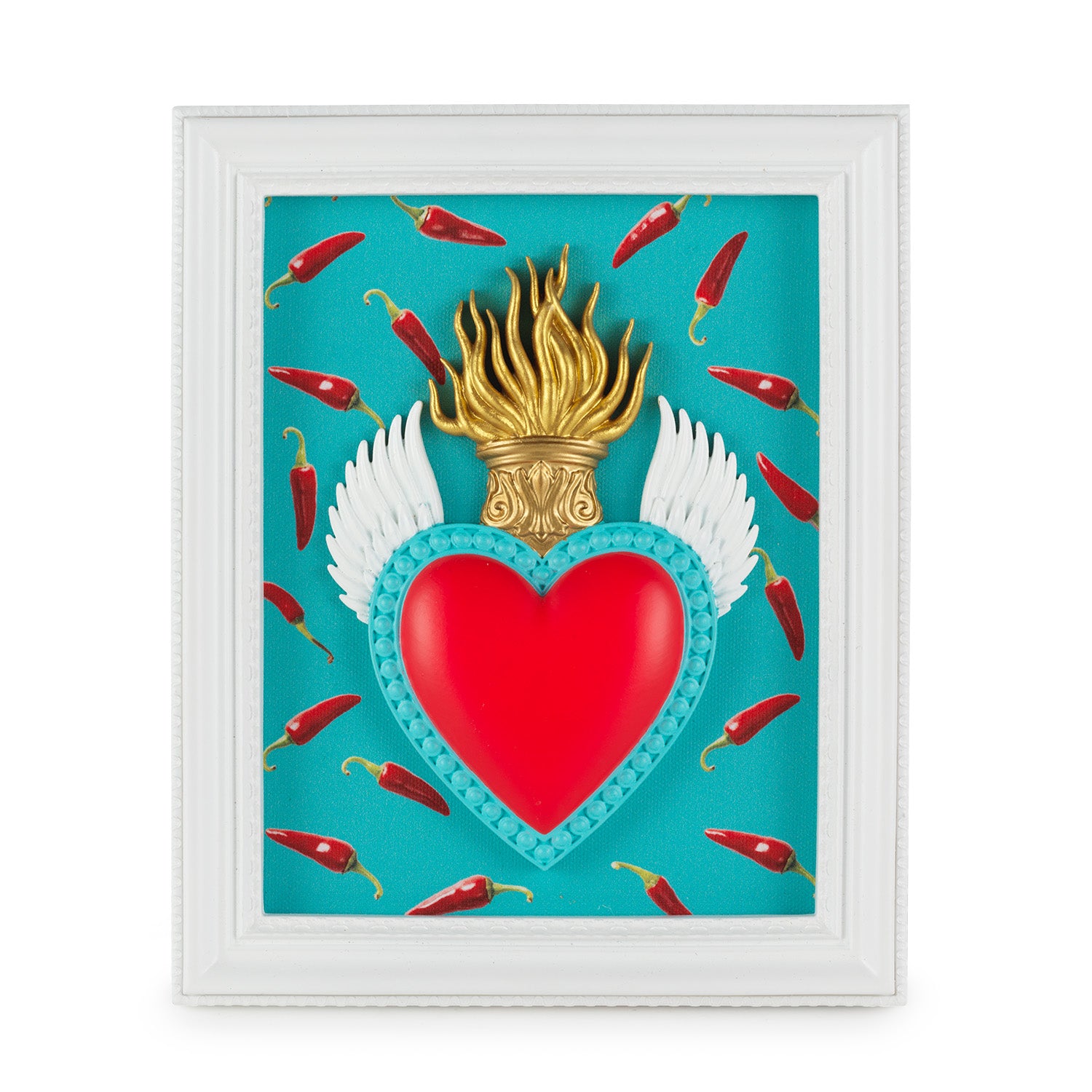 Cornice con Cuore Sacro da Appoggio o da Appendere Ton Coeur Collection 18x22 cm.