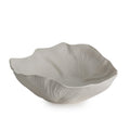 Henriette Coppa Foglia in Porcellana Mat Bianca Ø 30x10,5 cm.