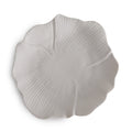 Henriette Centrotavola Foglia in Porcellana Mat Bianca Ø 36 cm.