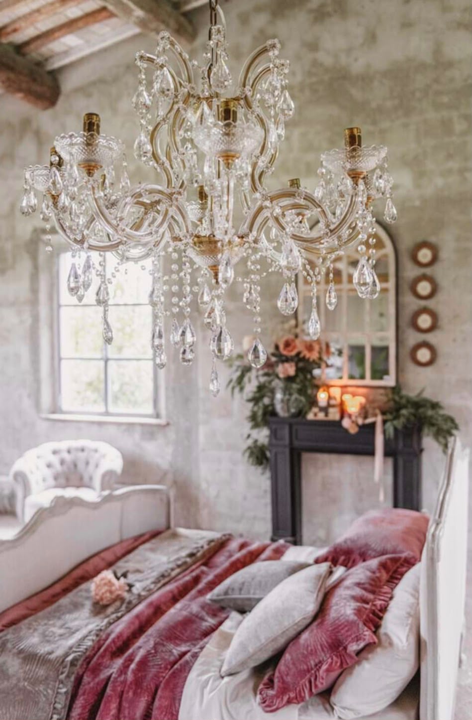 Blanc MariClò Lampadario Luce di Taglio Collection in Metallo Vetro Cristallo 8 Luci E14 75x75x65 cm.