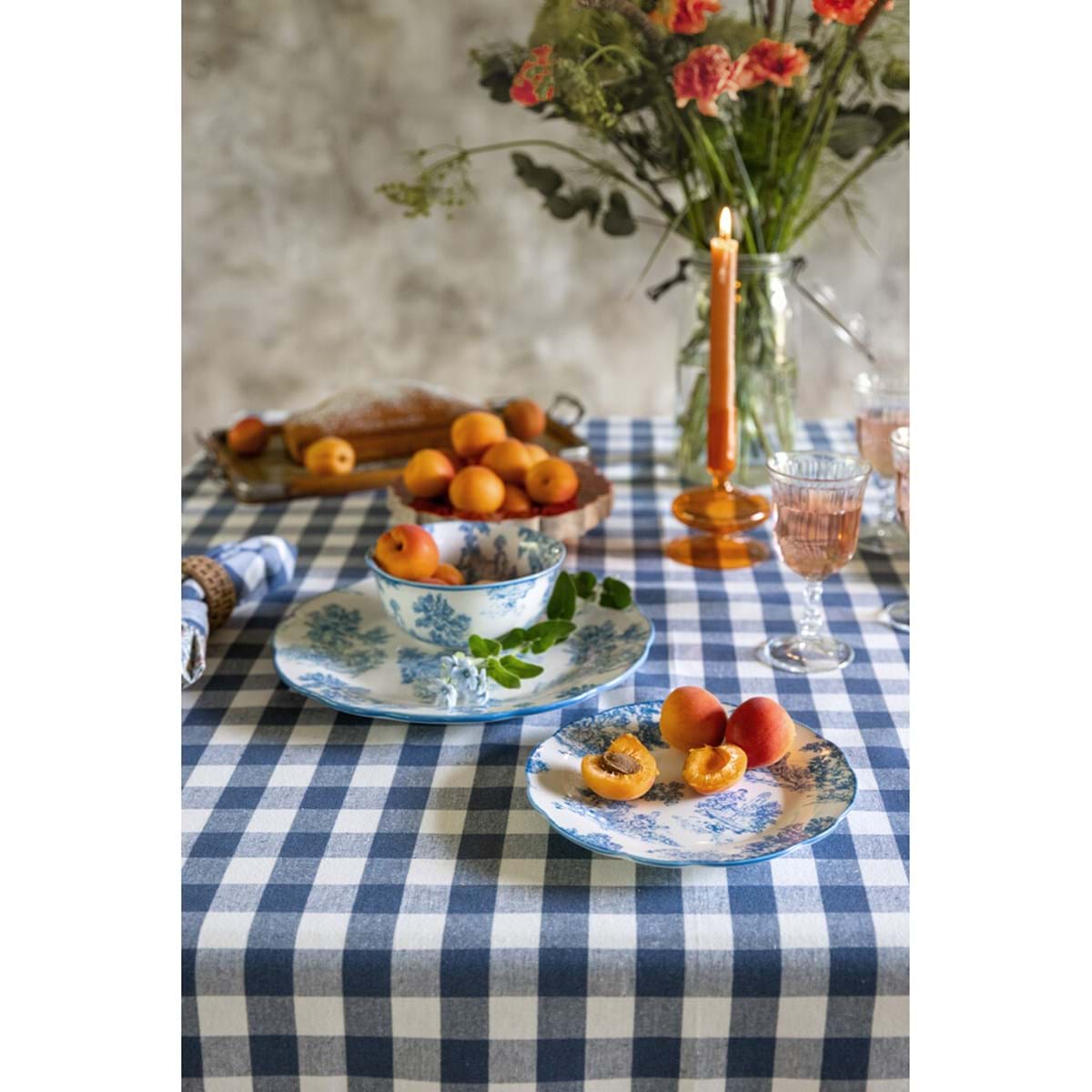 Blanc MariClò Tovaglia Linda Collection in Cotone Vichy 160x190 cm.