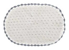 Blanc MariClò Tappeto Ovale My Soft Dream Collection in Cotone con Bordo Crochet Panna 55x85 cm.