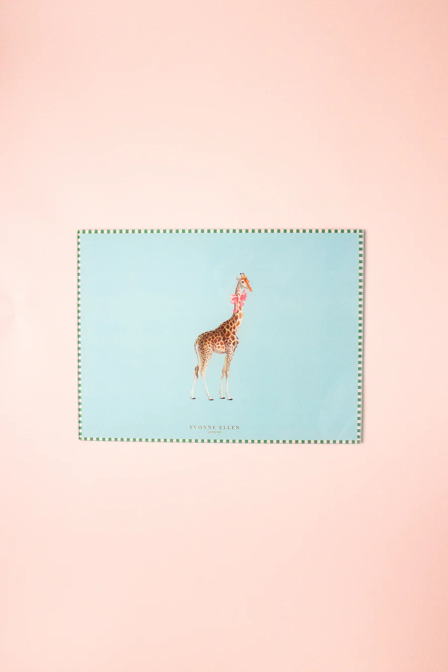 Salvapiano in Vetro con Giraffa Yvonne Ellen 40x30x0,4 cm.