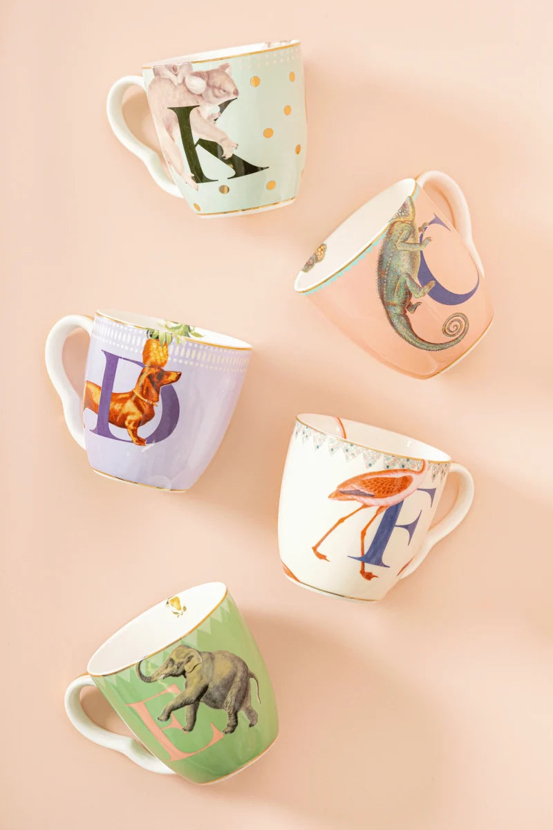 Tazza Mug Yvonne Ellen Alphabet Collection 9,7x13,5 cm.