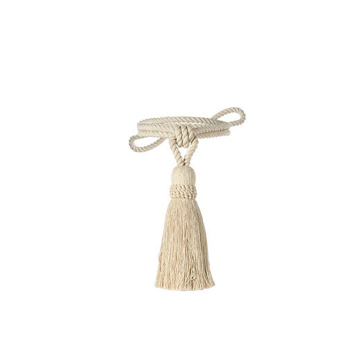 Blanc MariClò Nappa Fermatenda L'Arte di Nacchi Cotone Avorio H. 18,5 cm. Corda 53 cm.