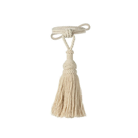 Blanc MariClò Nappa Fermatenda L'Arte di Nacchi Cotone Avorio H. 24 cm. Corda 69 cm.