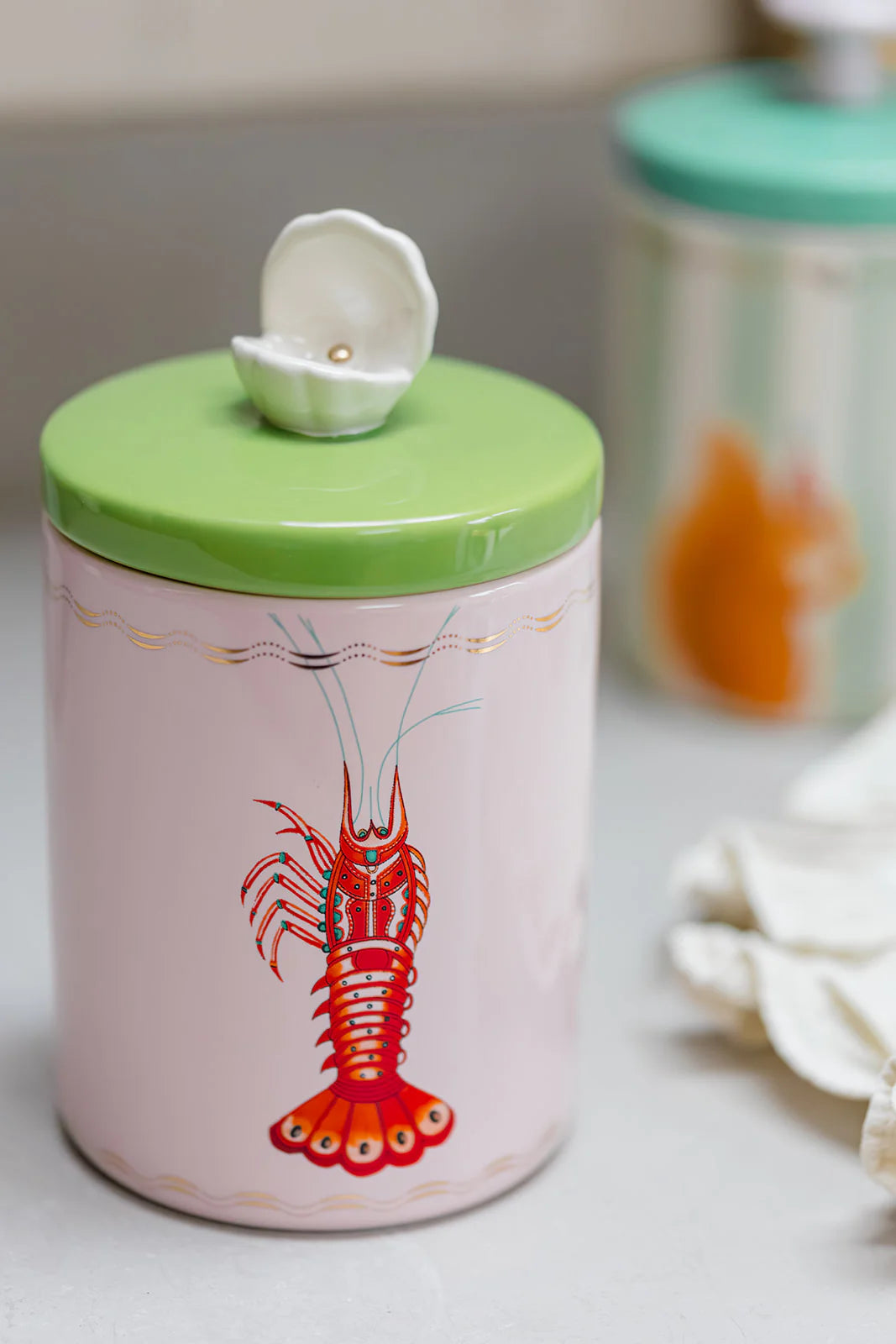 Medium Lobster Storage Jar Yvonne Ellen 17x10 cm.