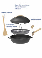 Cookut La Favolosa Padella 8 in 1 Cookut Collection Nero