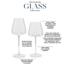 EDG Enzo De Gasperi Set 4 Calici Grace in Vetro H26 Ø10 cm. — 500 ml