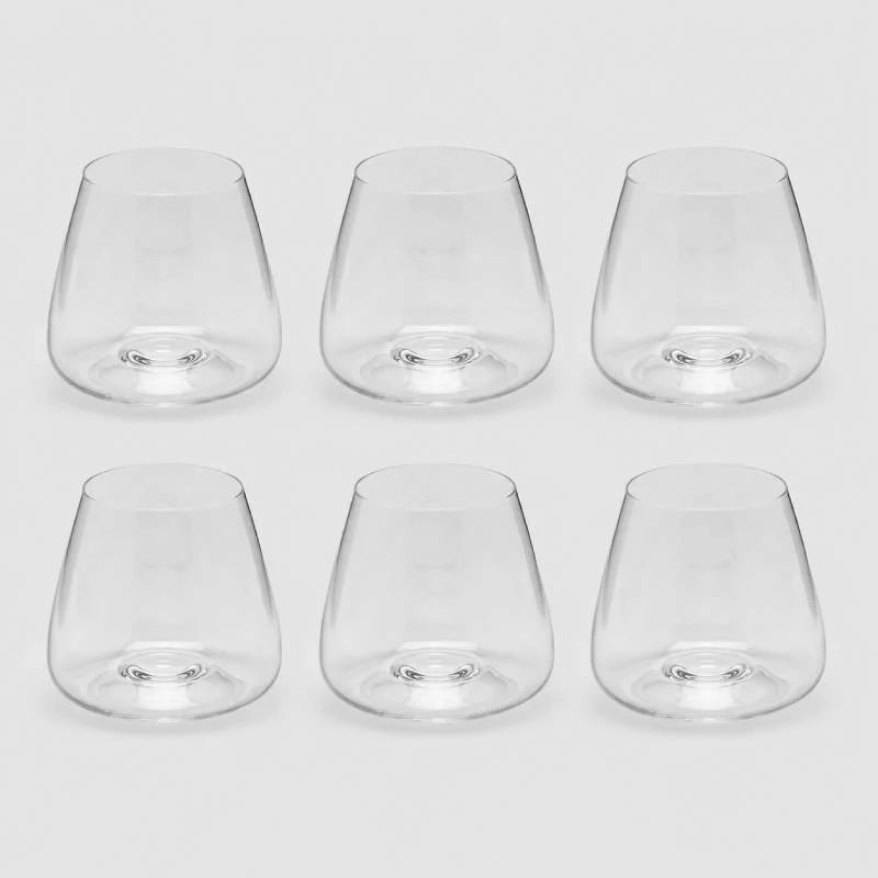EDG Enzo De Gasperi Set 6 Bicchieri Grace Tumbler in Vetro H9 Ø10 cm. — 500 ml