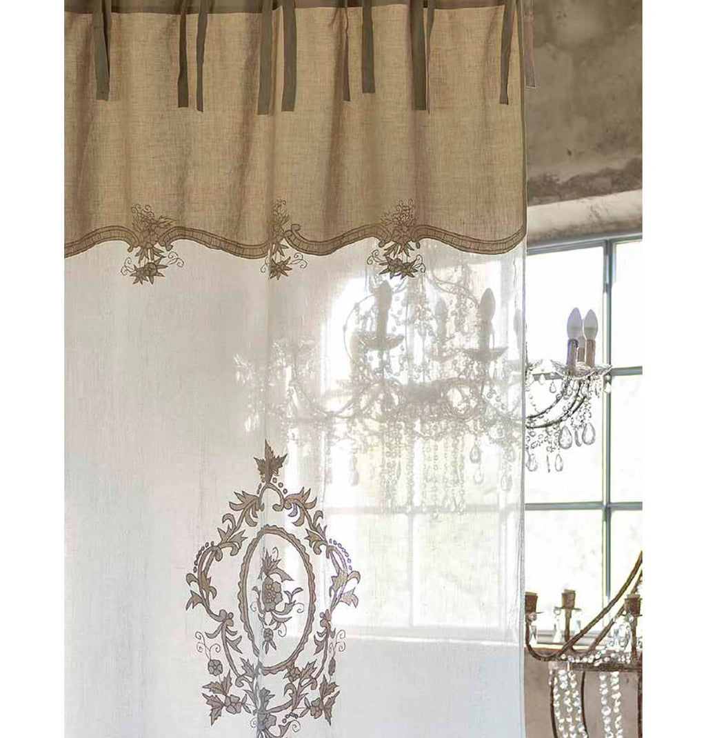 Tenda Dentelle Collection Blanc Mariclò 140x300 cm. Bicolore