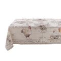 Blanc MariClò Tovaglia Cerata Coco' Collection con Gallina 150x260 cm.