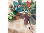L'Oca Nera Tovaglia Flora Pois in Filato Antimacchia Idrorepellente Made in Italy 155x180 cm.