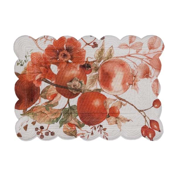 Blanc MariClò Tovaglietta Trapuntata Boutis Persimmon Collection 35x50 cm.