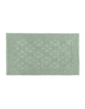Blanc MariClò Tappeto a Righe Natural Attitude Collection in Cotone Verde Acqua 45x75 cm.