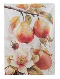 Blanc MariClò Canovaccio in Cotone Persimmon Collection Pere e Fiori 50x70 cm.