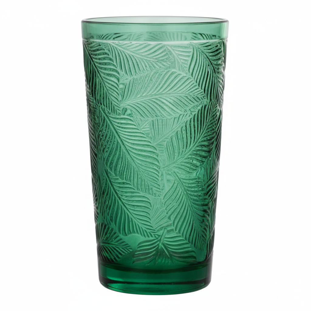 Bicchiere Alto Verde Smeraldo Jungle