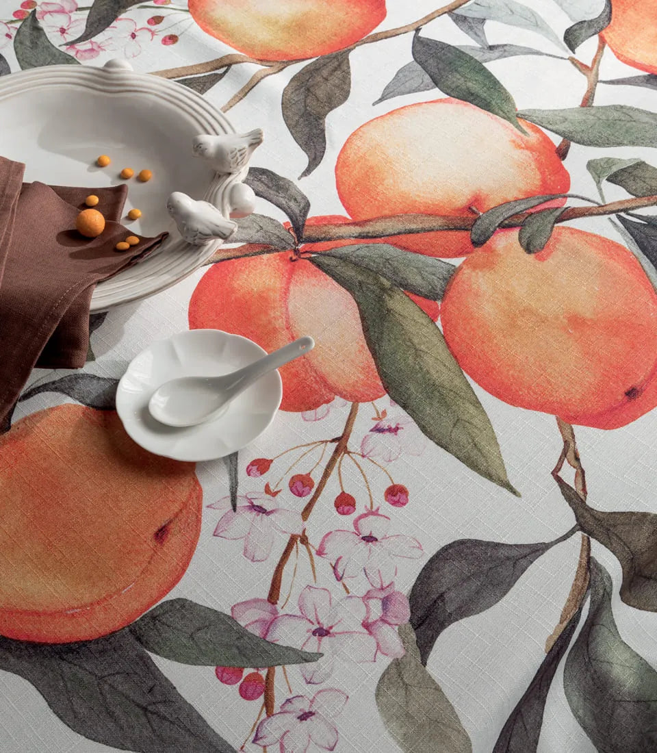 L'Oca Nera Tovaglia Amalfi in Filato Antimacchia Idrorepellente Made in Italy 155x320 cm.