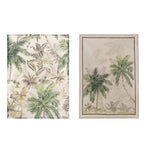 Blanc MariClò Canovaccio Tropicana Collection Assortito in Cotone con Fantasia Palme 50x70 cm.